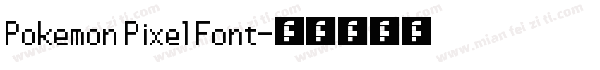 Pokemon Pixel Font字体转换
